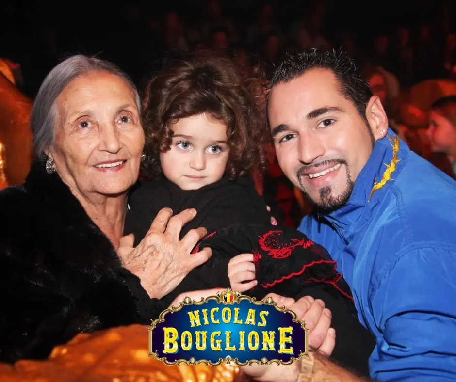 Rosa Bouglione aux côtés de Nicolas Bouglione et de sa nièce Selena Bouglione Monteiro