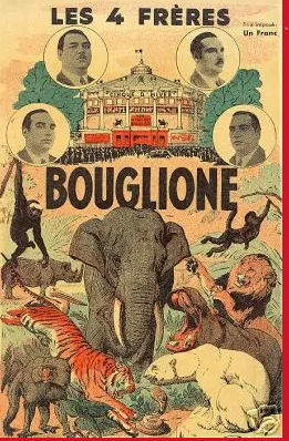 Affiche ancienne des 4 frères Bouglione